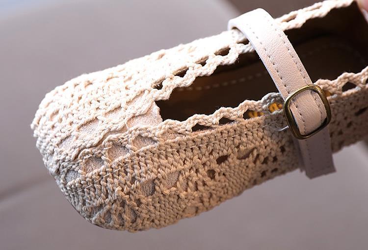 Baby Lane: Adorable Lace Woven Shoes for Girls – Soft Sole Flying Princess Sandals