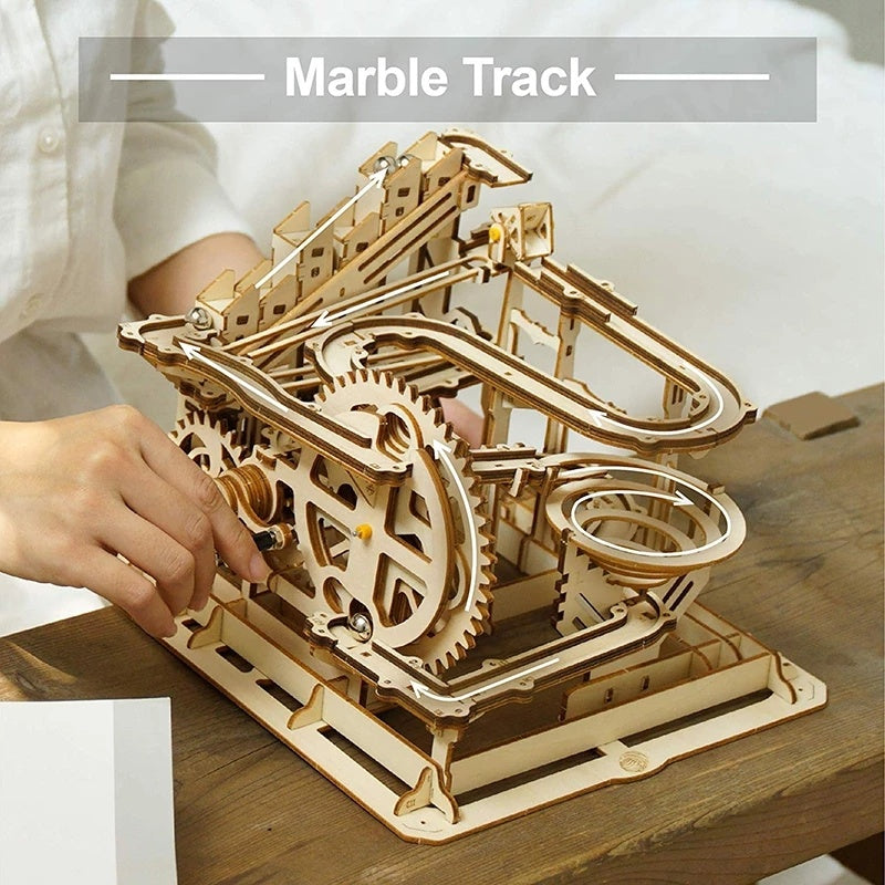 Baby Lane 3D DIY Wooden Roller Coaster: Interactive Puzzle Toy for Kids