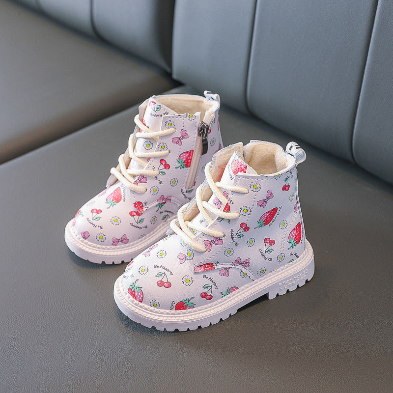 Baby Lane: Fun and Fashionable Girls' Strawberry Short Martin Boots