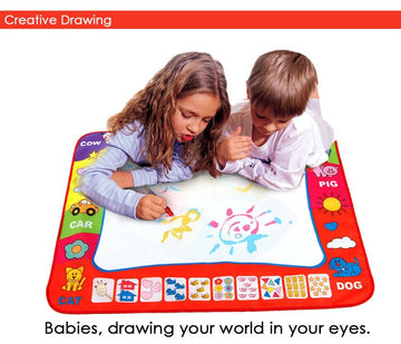 Babylane 80x60cm Magic Pen Water Doodle Mat | Fun Drawing Toy for Kids