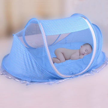 Baby Lane Portable Baby Bed Net with Pillow: Foldable 2-Piece Set!