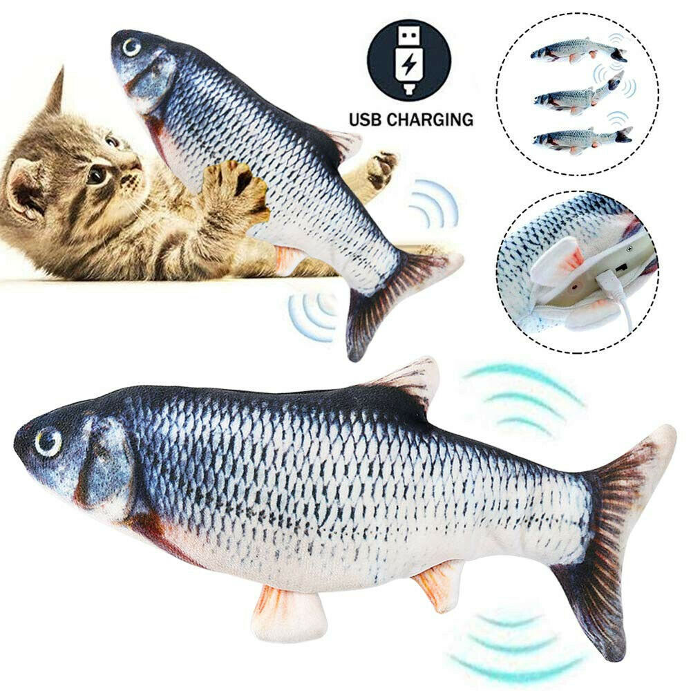 Baby Lane Electric Fish Interactive Toy: Dancing Fun for Cats and Kittens