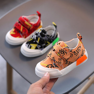 Baby Lane Baby Sneakers – Cute Canvas Shoes for Boys 0-2 Years Old!