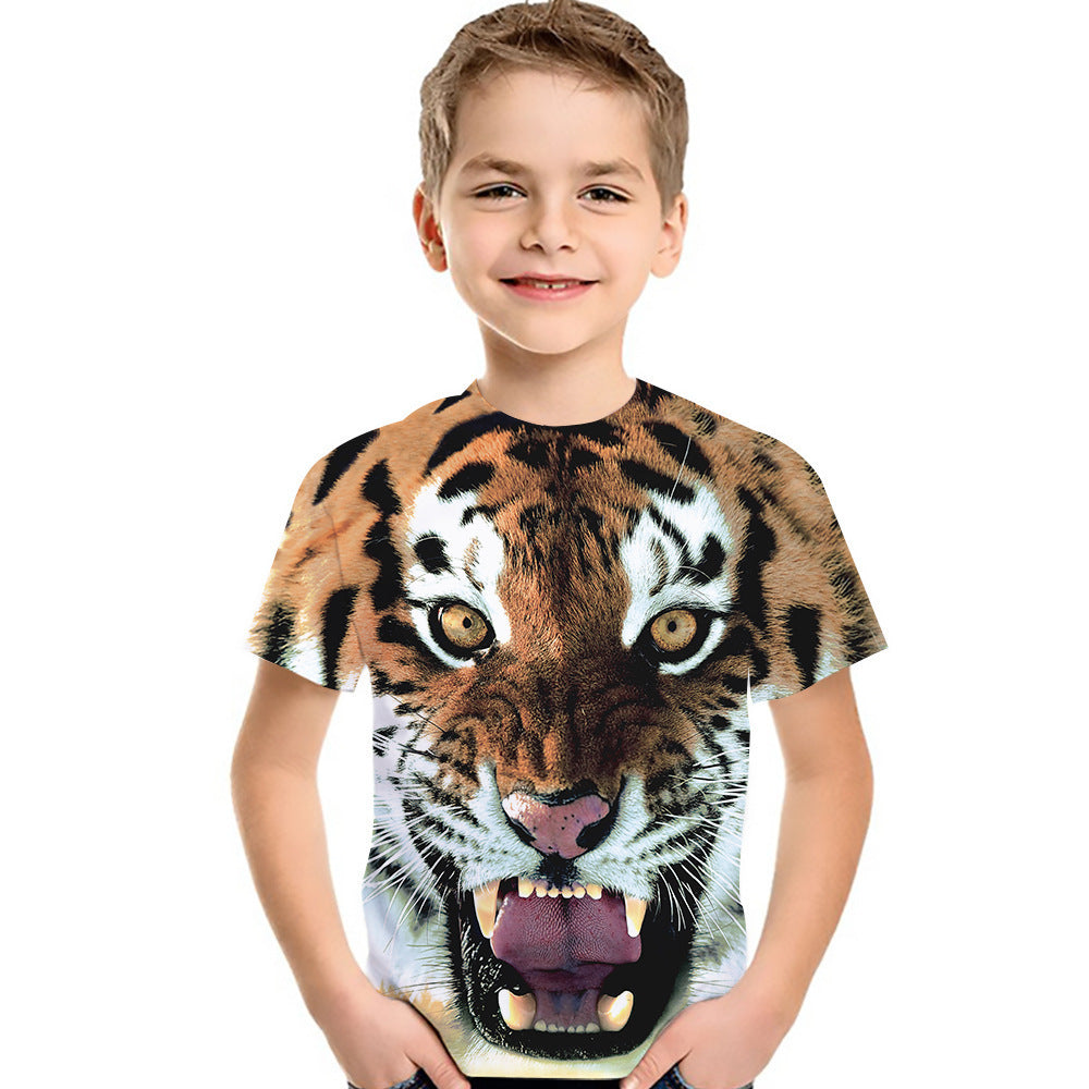 Babylane Kids' Fashion T-Shirt | 3D Digital Printing Short Sleeve Top