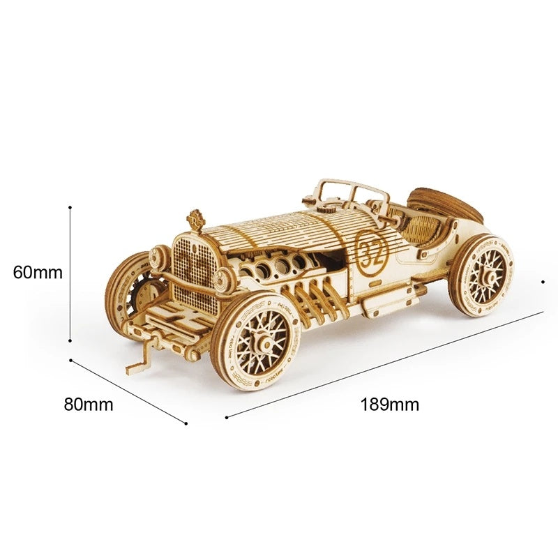 Baby Lane 3D Wooden Puzzle Racing Car: Interactive Toy for Children