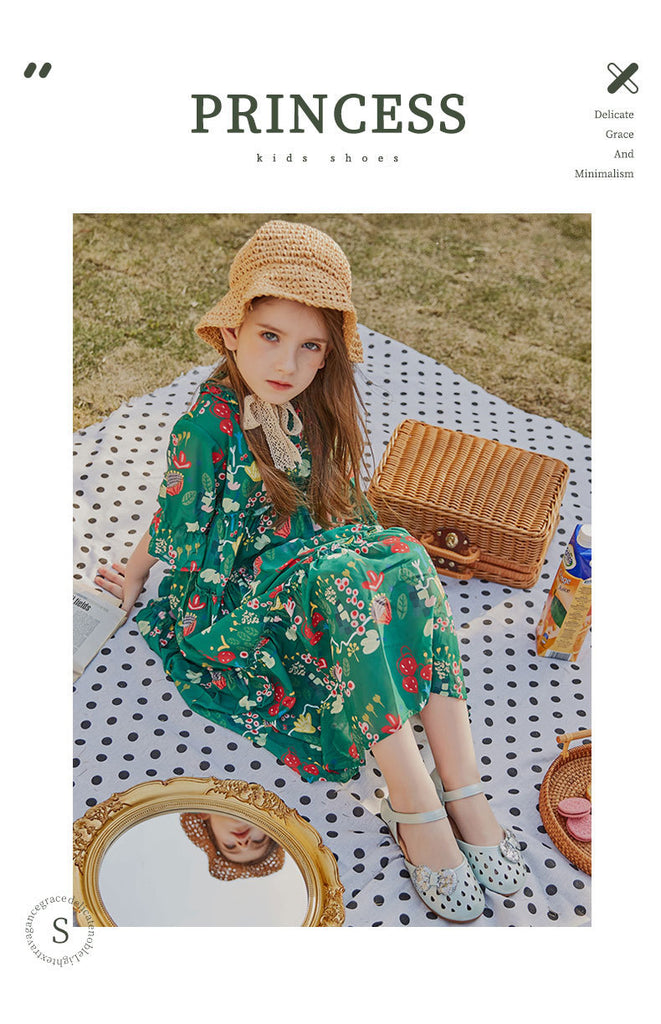 Baby Lane: Adorable Girls' Baotou Sandals – Soft Sole Summer Princess Shoes