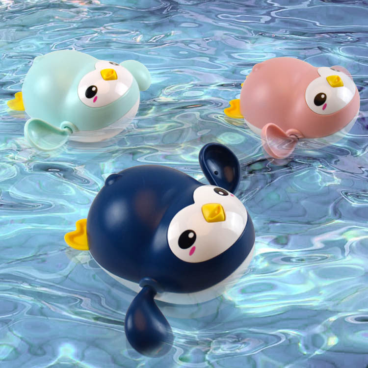 Babylane Cute Penguin Bath Toy Set | Montessori Educational Toy for Babies