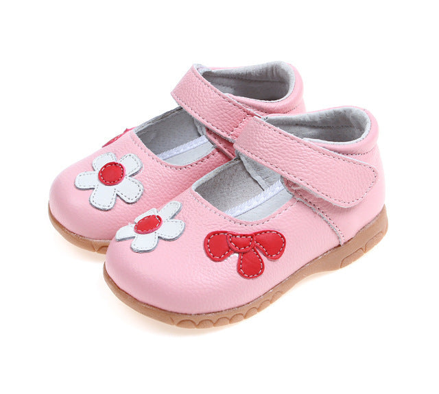 Baby Lane: Adorable Korean Princess Shoes – Cowhide Leather for Children