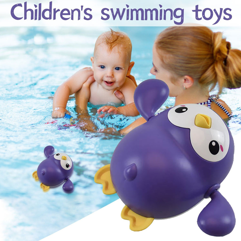 Babylane Cute Penguin Bath Toy Set | Montessori Educational Toy for Babies