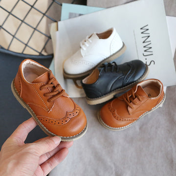 Baby Lane Girls' Black Leather Princess Shoes – Perfect for Any Occasion!