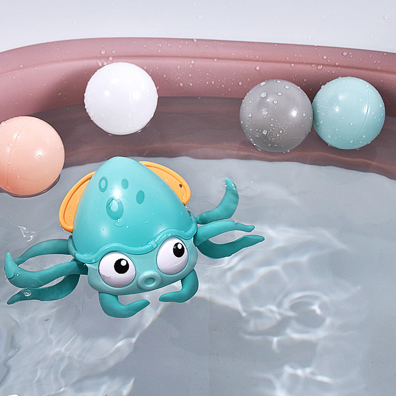 Baby Lane: Dual-Purpose Octopus Clockwork Bath Toy – Perfect for Water and Land Play