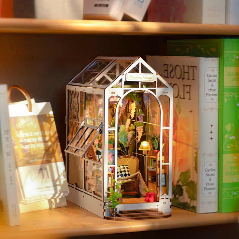 Baby Lane Rolife Garden House Book Nook: DIY Kit for Kids and Home Decor - TGB06