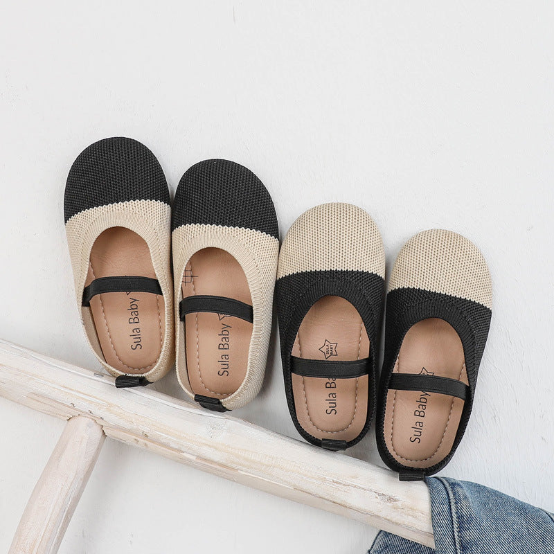 Baby Lane: Trendy Children's Knitted Shoes – Soft and Cozy Peas Design
