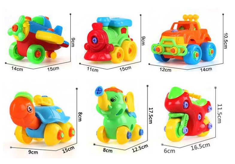 Baby Lane Assembly Blocks Toys: Motorcycle and Car Construction Sets for Kids