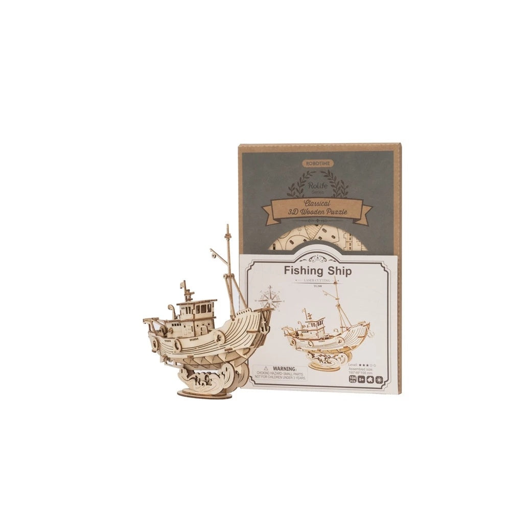 Baby Lane 3D Wooden Ship Model: Robotime Assembly Kit for Girls' Birthday Gifts