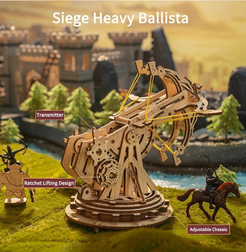 Baby Lane Robotime ROKR KW401: Fun Siege Heavy Ballista Wooden Puzzle for Children