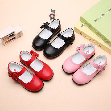 Baby Lane: Adorable Soft-Soled Princess Shoes for Big Kids – Black Student Style