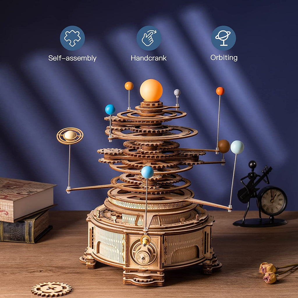 Baby Lane Robotime 316PCS Orrery Model: Creative 3D Puzzle Kit for Boys' Gifts