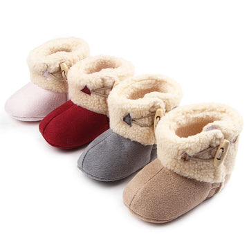 Babylane MR0652 Warm Winter Baby Shoes | Wholesale Toddler Buckle Footwear