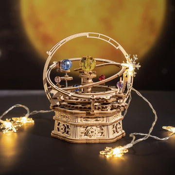 Baby Lane ROKR Starry Night Music Box: Creative 3D Wooden Assembly Kit - AMK51