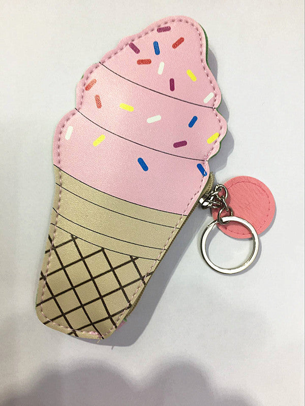 Baby Lane Fun Ice Cream Coin Purse – Small Keychain Bag for Kids!