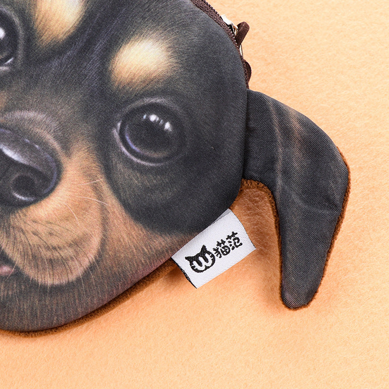 Baby Lane Creative Harajuku Cloth Purse – Plush Dog Change Bag for Kids