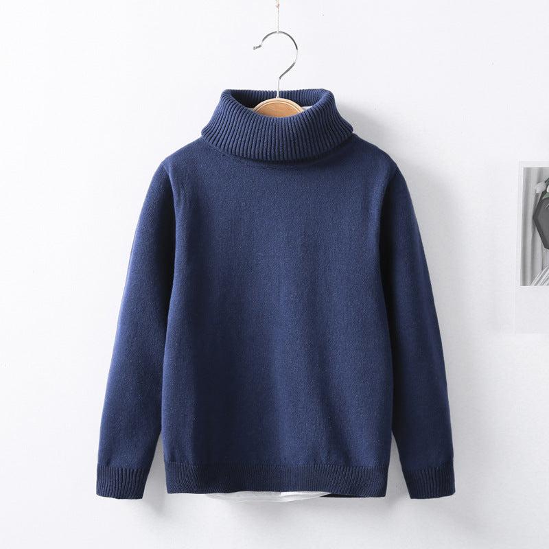 Babylane Children's High-Neck Knitwear | Cozy Sweater for Fall and Winter