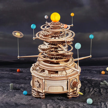 Baby Lane Robotime 316PCS Orrery Model: Creative 3D Puzzle Kit for Boys' Gifts