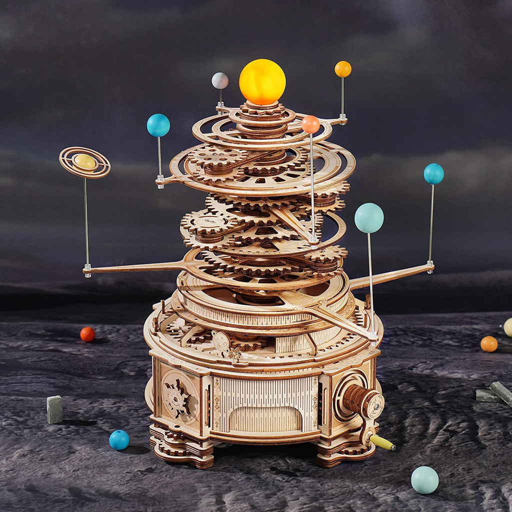 Baby Lane Robotime 316PCS Orrery Model: Creative 3D Puzzle Kit for Boys' Gifts