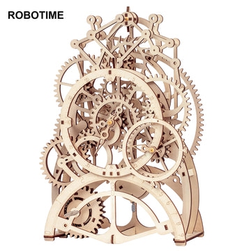 Baby Lane Robotime Rokr 170 Pcs Pendulum Clock: Fun DIY Wooden Puzzle for All Ages