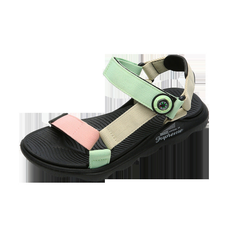 Babylane Kids Beach Sandals: Candy Color Webbing for a Splash of Summer Style