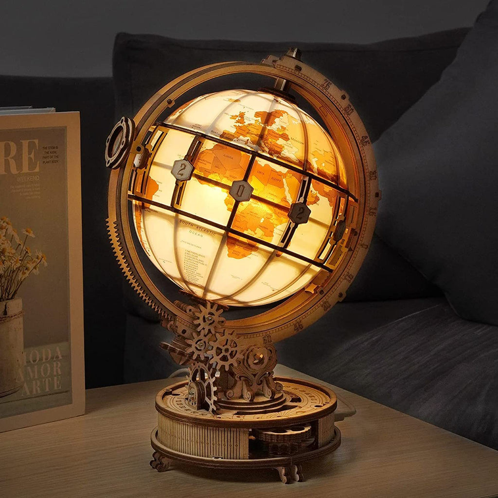 Baby Lane ROKR 180PCS Luminous Globe: Hot Selling 3D Wooden Building Toy