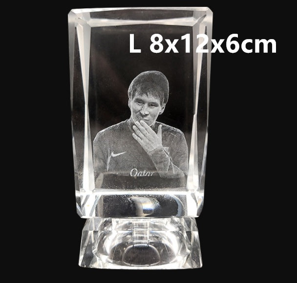 Babylane Custom 3D Laser Square Crystal Frame | Unique Love Glass Cube