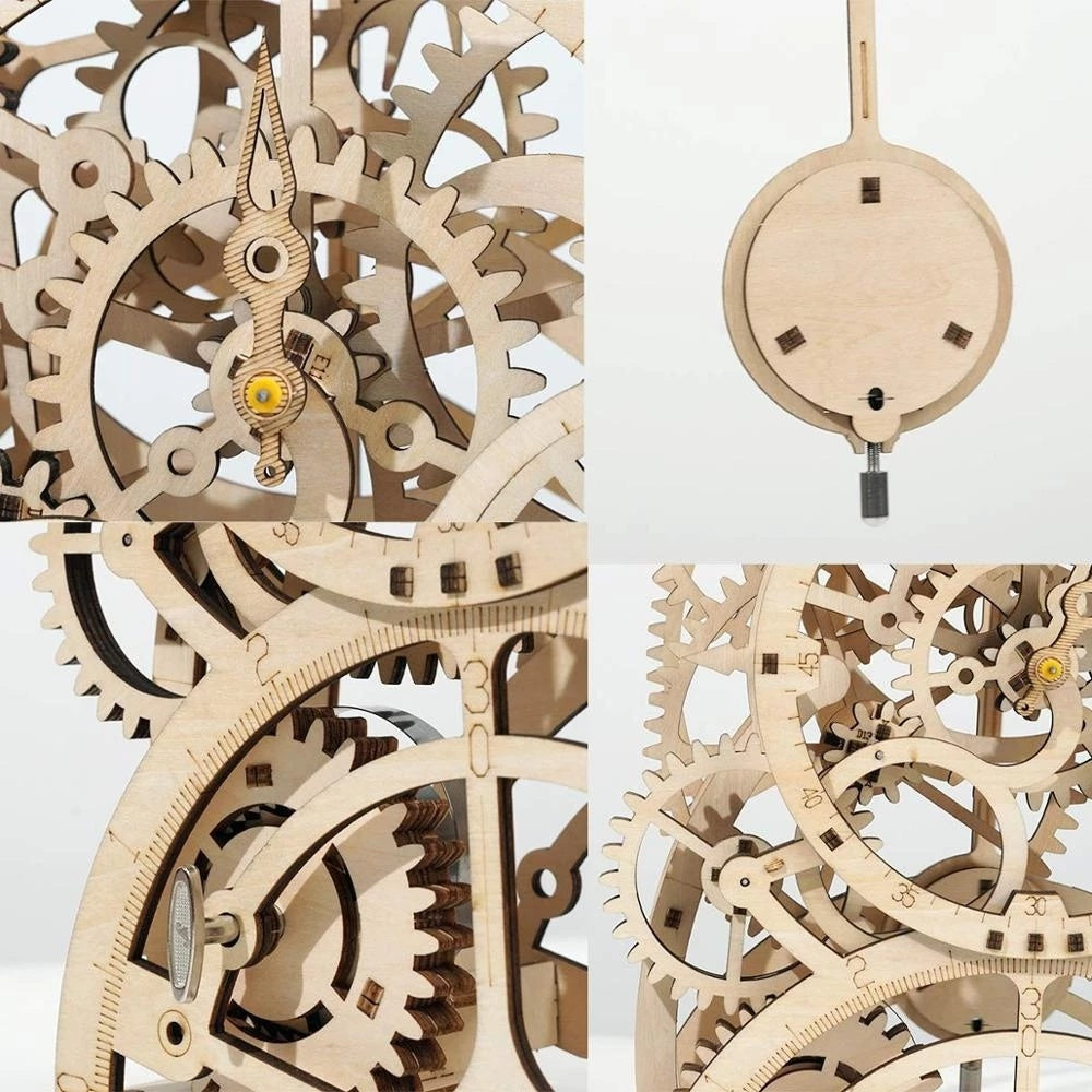 Baby Lane Robotime Rokr 170 Pcs Pendulum Clock: Fun DIY Wooden Puzzle for All Ages