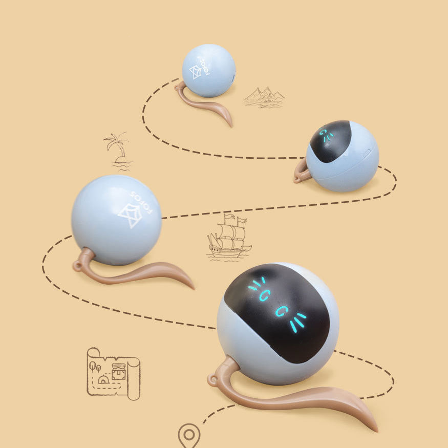 Baby Lane FOS Magic Ball: Interactive Electric Teaser for Cats!