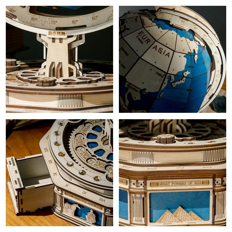 Baby Lane Robotime 567pcs Globe Earth Puzzle: Engaging 3D Model Toy for Boys