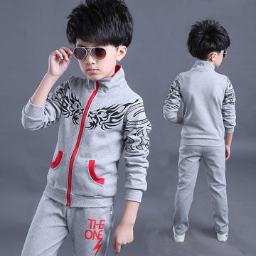 Babylane Kids' Sweatshirt and Jacket Set: Perfect Sports Suit for Boys
