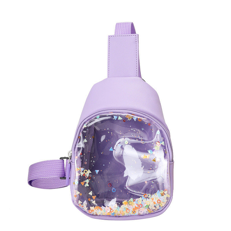 Baby Lane Lightweight Children's Shoulder Bag – Cool Solid Color PU Leather!