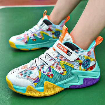 Babylane Boys' Basketball Shoes: Wear-resistant Mesh for Active Play