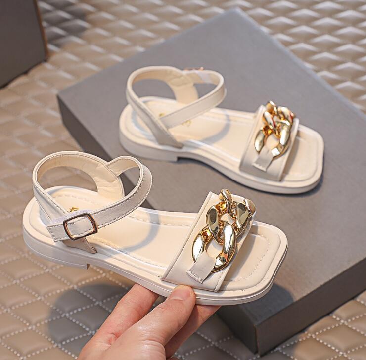 Baby Lane: Stylish Retro Beach Sandals for Girls – Simple Princess Design