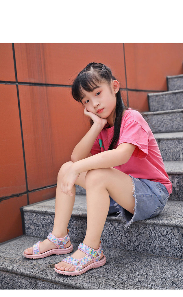Baby Lane: Stylish Princess Shoes – Soft Sole Sandals for Beach Fun