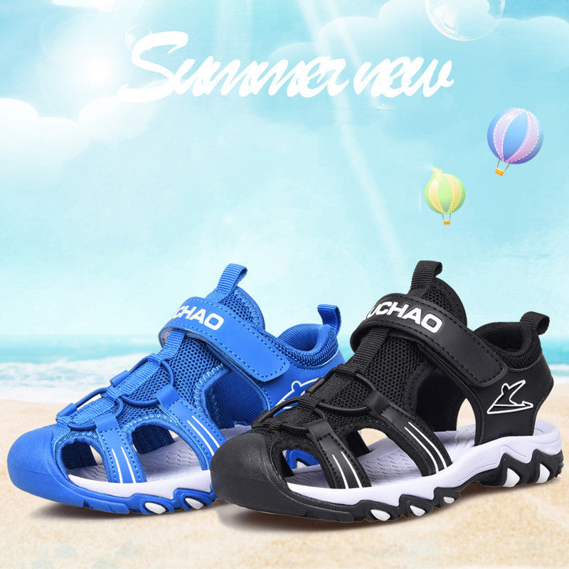 Baby Lane Stylish Black Boys' Sandals – Perfect for Summer Adventures!