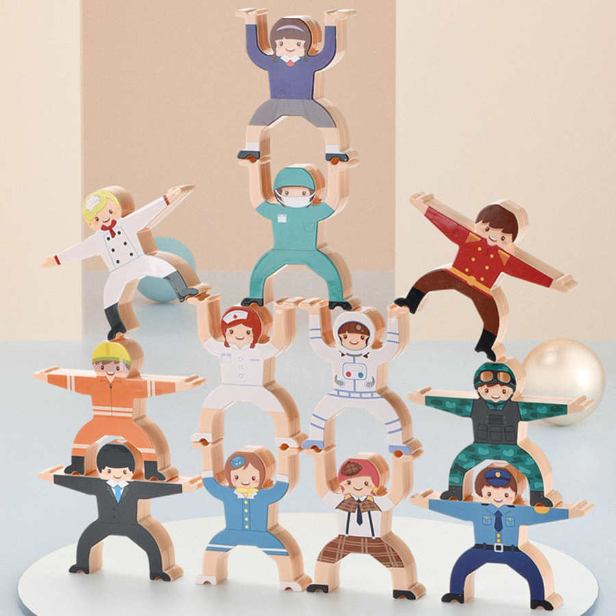 Baby Lane Stacked High Blocks: Educational Toy for Fine Motor Skills