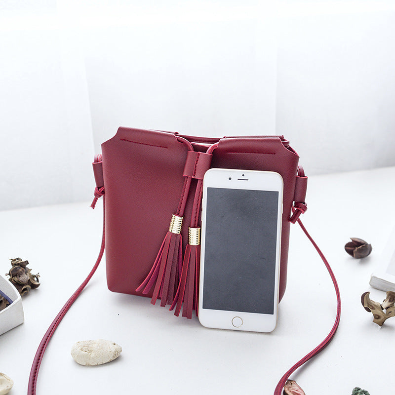 Baby Lane Cute Tassel Mini Mobile Phone Bag – Perfect Coin Messenger!