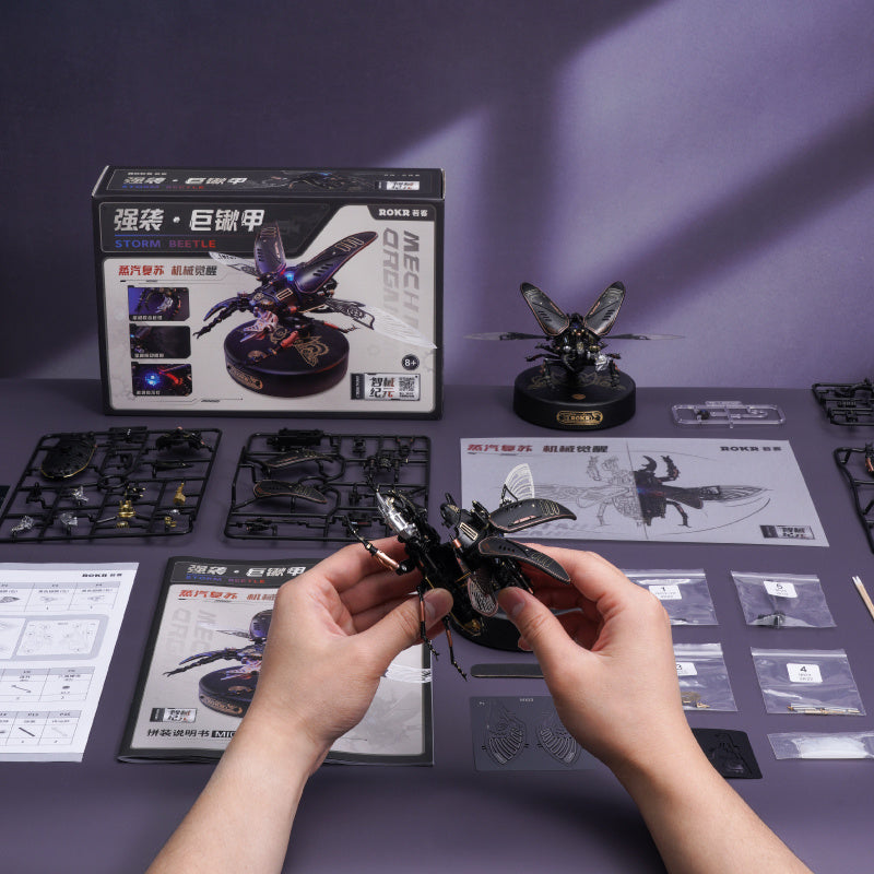 Baby Lane Robotime Rokr Stag Beetle Metal 3D Puzzle: Punk Style DIY Gift - MI03