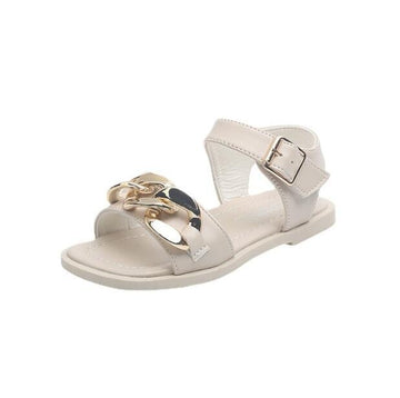 Baby Lane: Stylish Retro Beach Sandals for Girls – Simple Princess Design