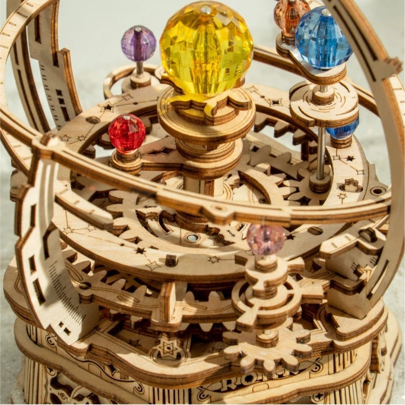Baby Lane Robotime Rokr Music Box: 3D Wooden Puzzle Building Kit for Kids - AMK51
