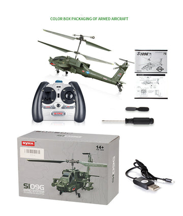 Baby Lane Fighter Anti-Fall Remote Control Helicopter – Apache Aircraft Toy