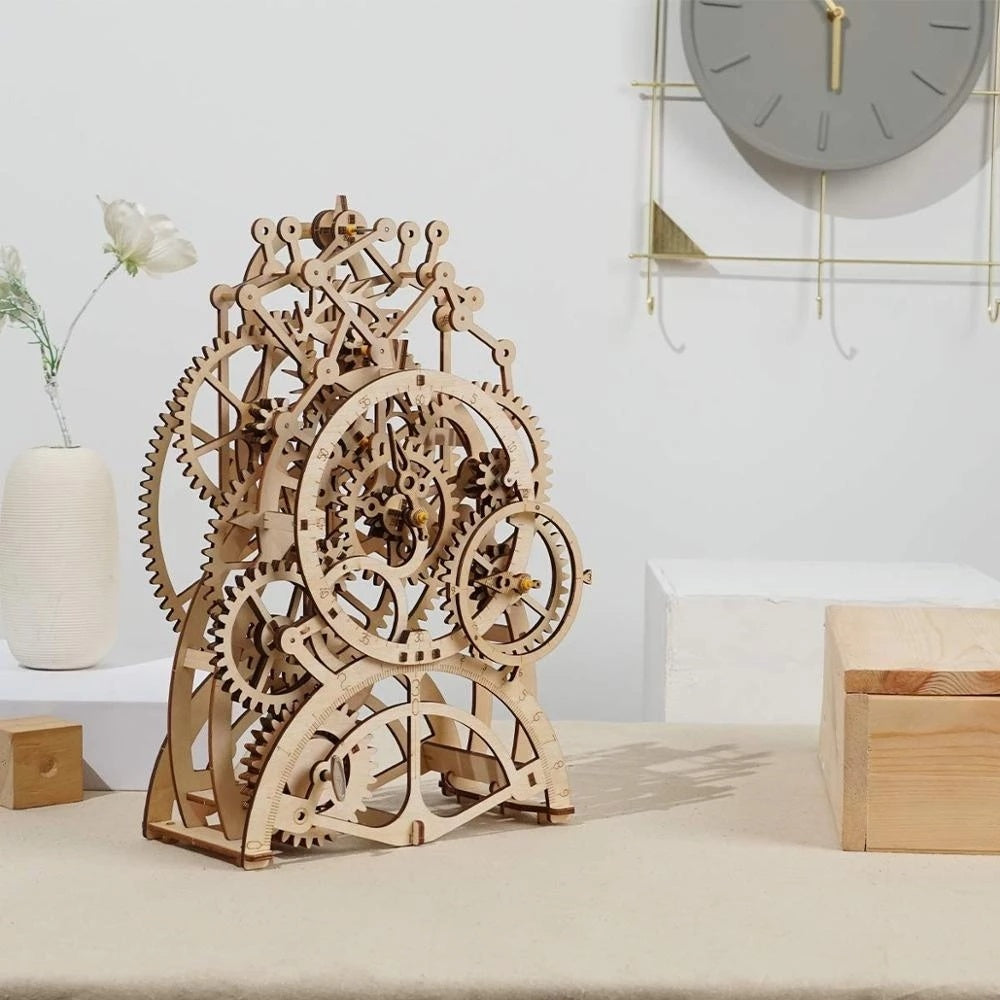 Baby Lane Robotime Rokr 170 Pcs Pendulum Clock: Fun DIY Wooden Puzzle for All Ages