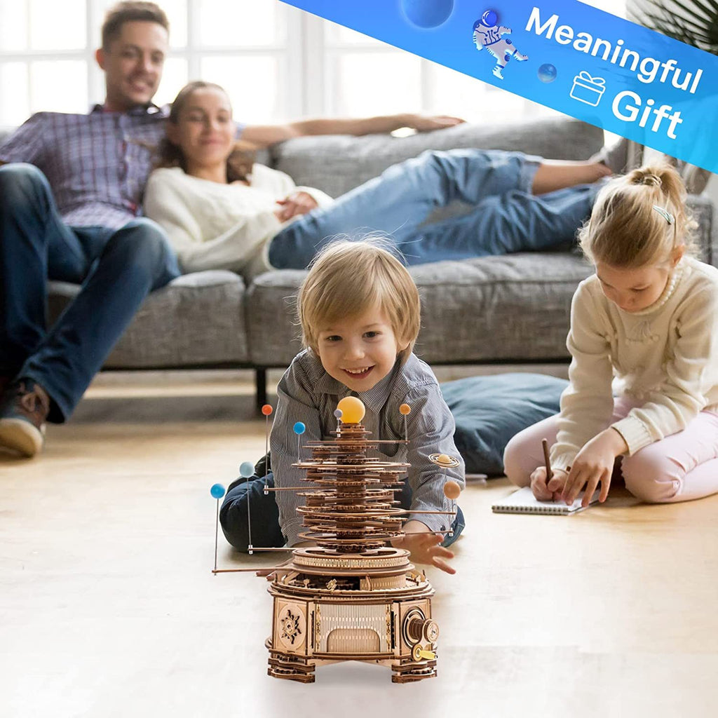 Baby Lane Robotime 316PCS Orrery Model: Creative 3D Puzzle Kit for Boys' Gifts